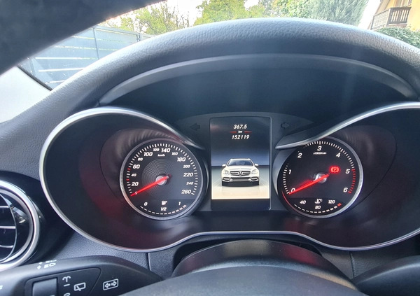 Mercedes-Benz Klasa C cena 91900 przebieg: 152000, rok produkcji 2016 z Radomsko małe 211